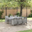 Ensemble de salle à manger de jardin vidaXL 7 pièces en polypropylène anthracite-1074920940-1074920928-1074920929