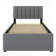 Lit plateforme tapissier avec lit gigogne-2093233526