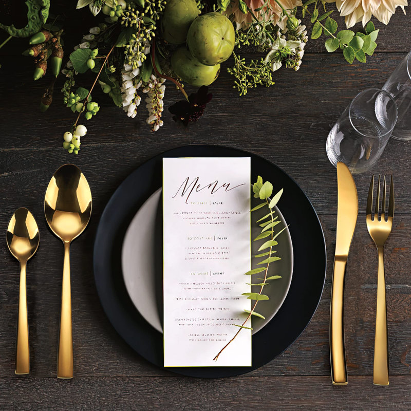 Fairmont Park Addilyna 24 Piece Stainless Steel Cutlery Set , Service for 6