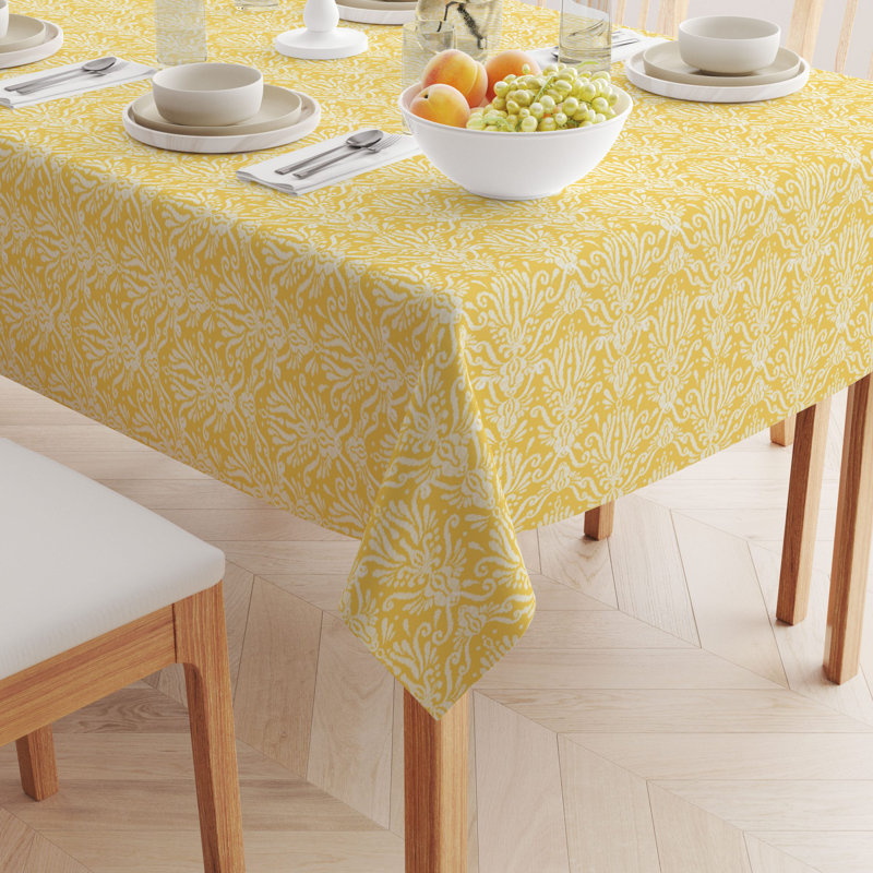 Bungalow Rose Pinedo Rectangle Floral Polyester Tablecloth & Reviews ...
