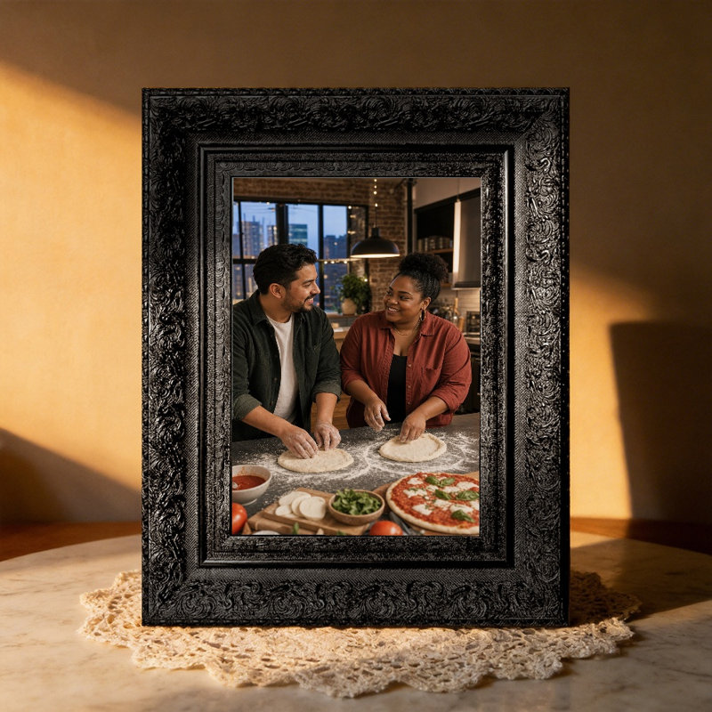 Cadre de table noir 1 PC 5 "x 7" avec affichage horizontal ou vertical
