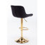 Tabouret de bar chromé à hauteur réglable avec repose-pieds chromé et base pivotante, ensemble de 2