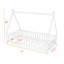 Lit simple en bois en forme de tipi en forme de tente-1247183025