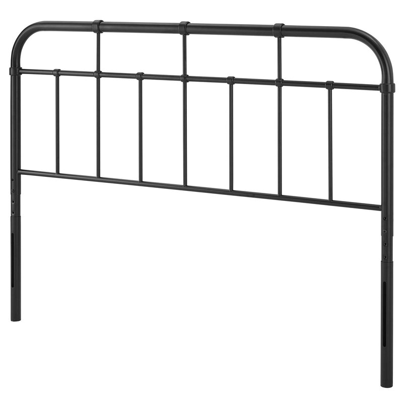 Alessia Metal Headboard, Twin, Black