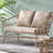 Garden Relax Spot : Weave & Water- Upholstery, 48.50"w X 28.25"d 28.75"h, Assembly Required, 600 Lbs Load Capacity Terrace Chill Construction Waterproof Cushions, 48.5"w Weight
