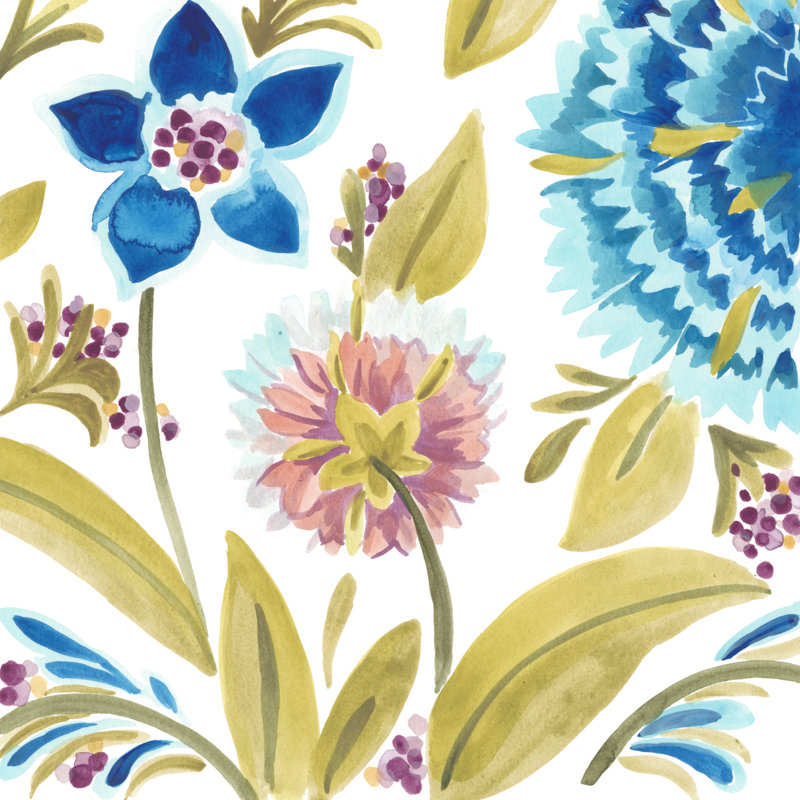 " Abbey Floral Tiles VIII ", 30" H x 30" W x 1.25" D