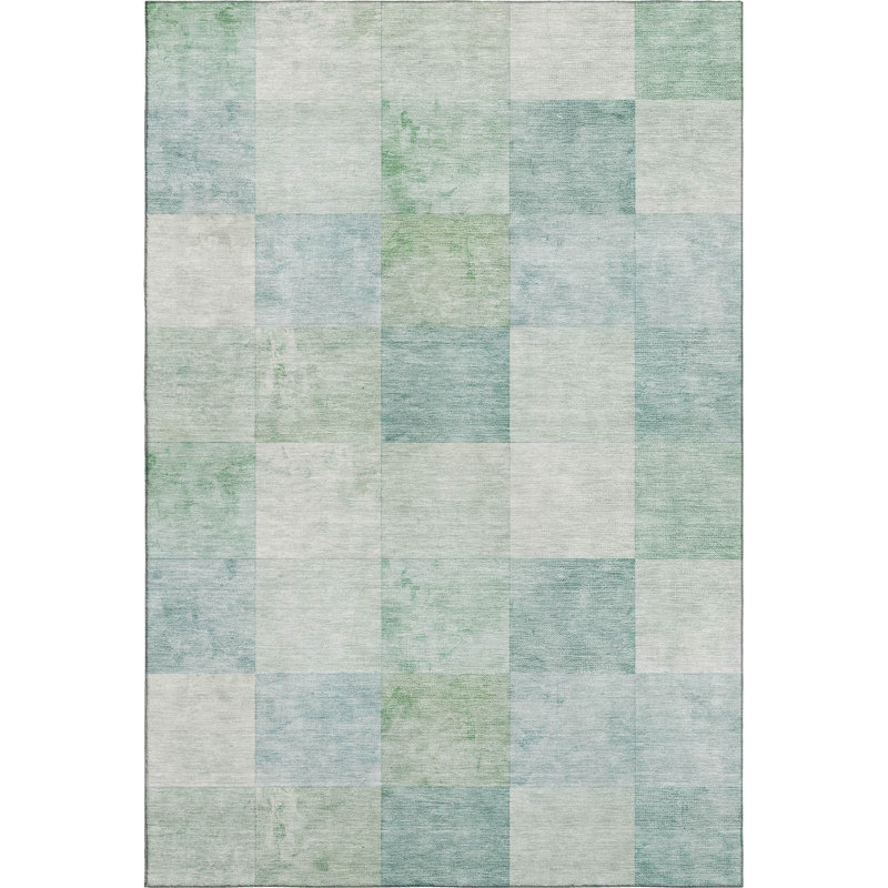 Premium Machine Washable Alijah AMF1255 Geometric Rug, Rectangle 5' x 7'6"
