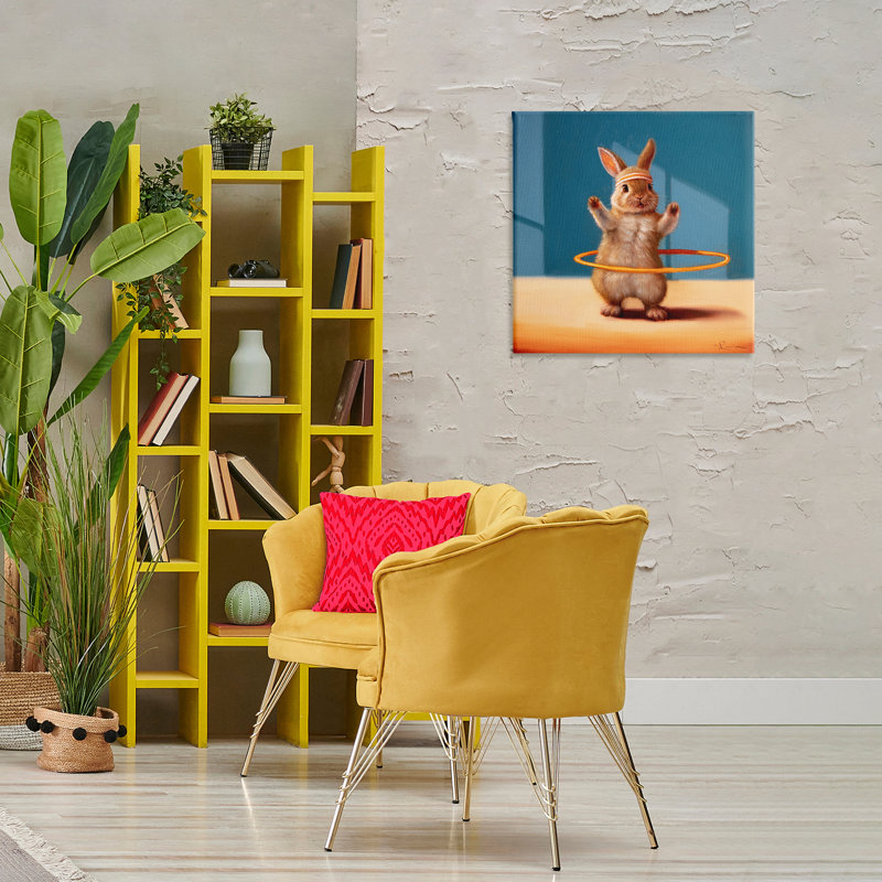 Art mural sur toile, Hula Hooop, H 24 po x l 24 po