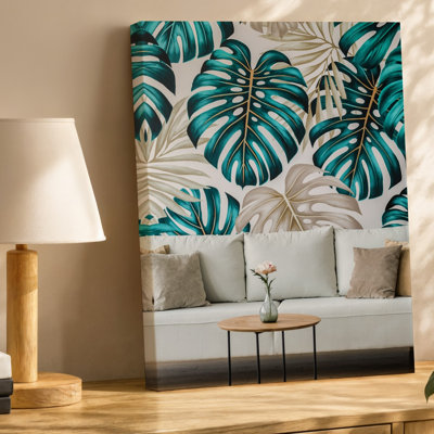 Canvas A Cozy Living Room Scene Featuring A Plush Light Colored Wall Art Sofa Adorned With Soft Neutral Throw Pillows Positioned In Canvas Wall Art