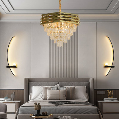 Lustre en cristal luxueux à 12 lumières Xela