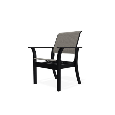 Chaise de café empilable en polymère de qualité marine Leeward Sling