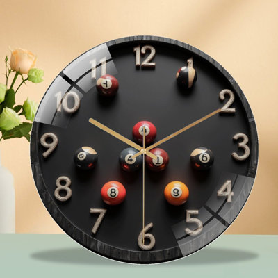 Horloge murale de 12 po en verre Creative Creative