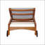 Chaise longue d'extérieur élégante avec siège en filet respirant et structure en bois d'acacia durable pour un confort ultime-171432140