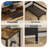 Morihisa L Shaped Desk, 94.5" Reversible Computer Gaming Desk With 3 Drawers, Corner Desk With 2 Monitor Stand, Home Office Desk Workstation-1930855313