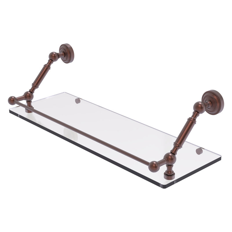 Tablette de support Marchmont, Cuivre antique, H 7,3 po x l 24 po x P 8,6 po