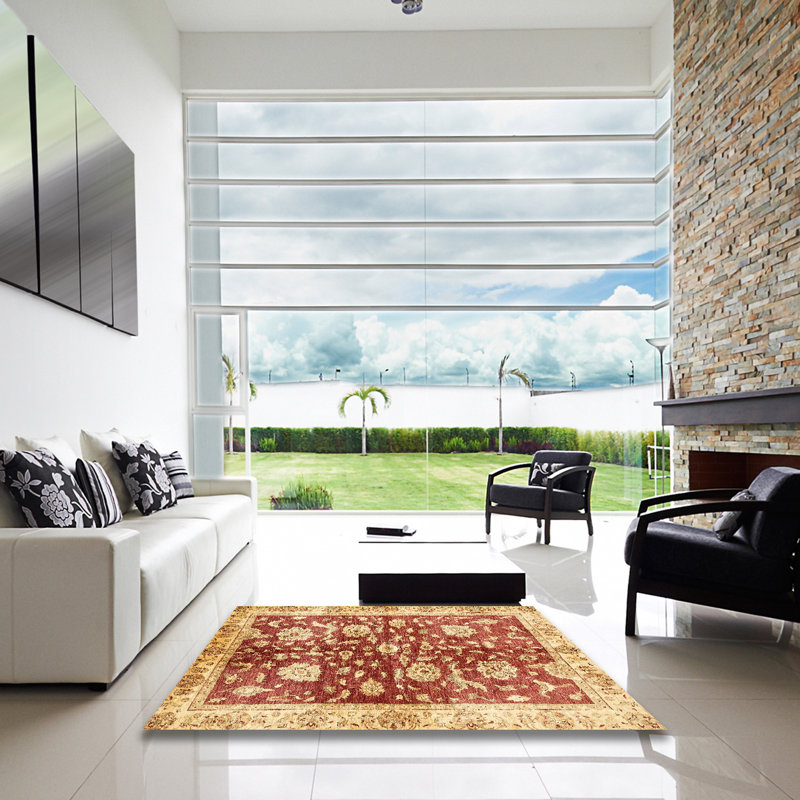 Tapis abstrait moderne 459, Carré 5 pi