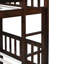 Twin Size Bunk Bed with Ladder and Safety Guardrails-128986429