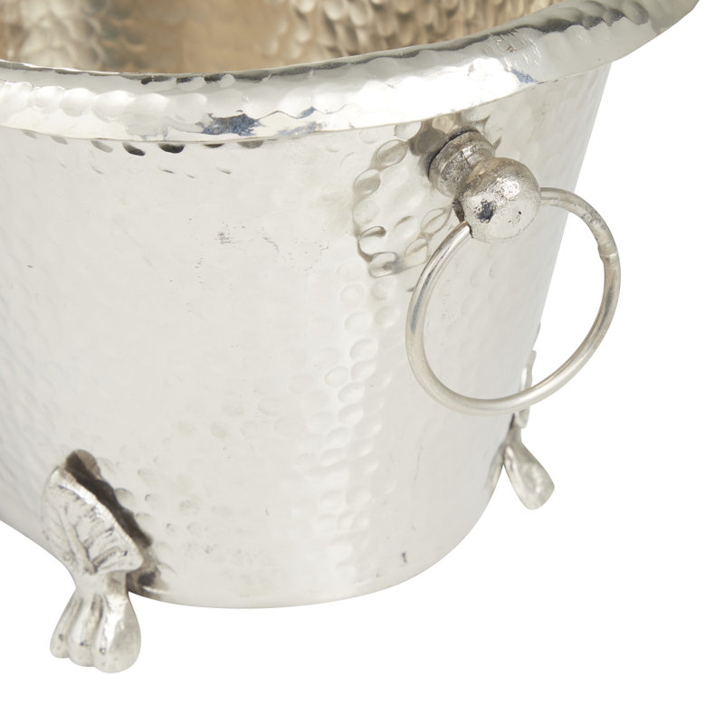 Aluminum Ice Bucket, 9.15"H x  13.9"W x 10.5"D