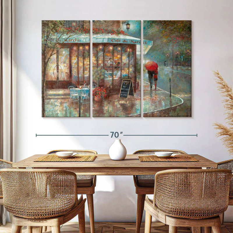 Sireci Cafe Du Marche, 42" H x 65" W