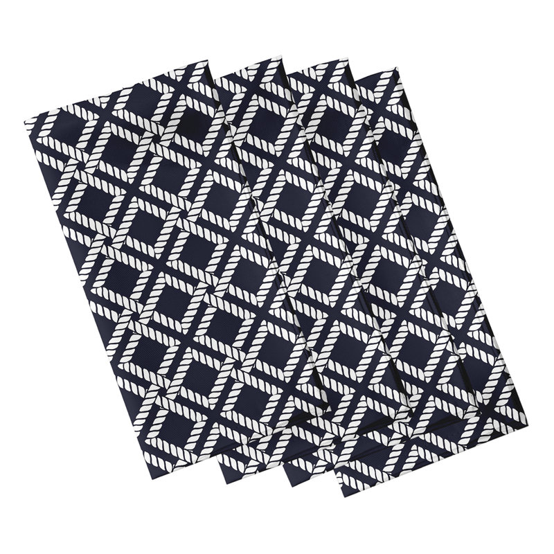 Lafran Rope Rigging Napkins, Navy