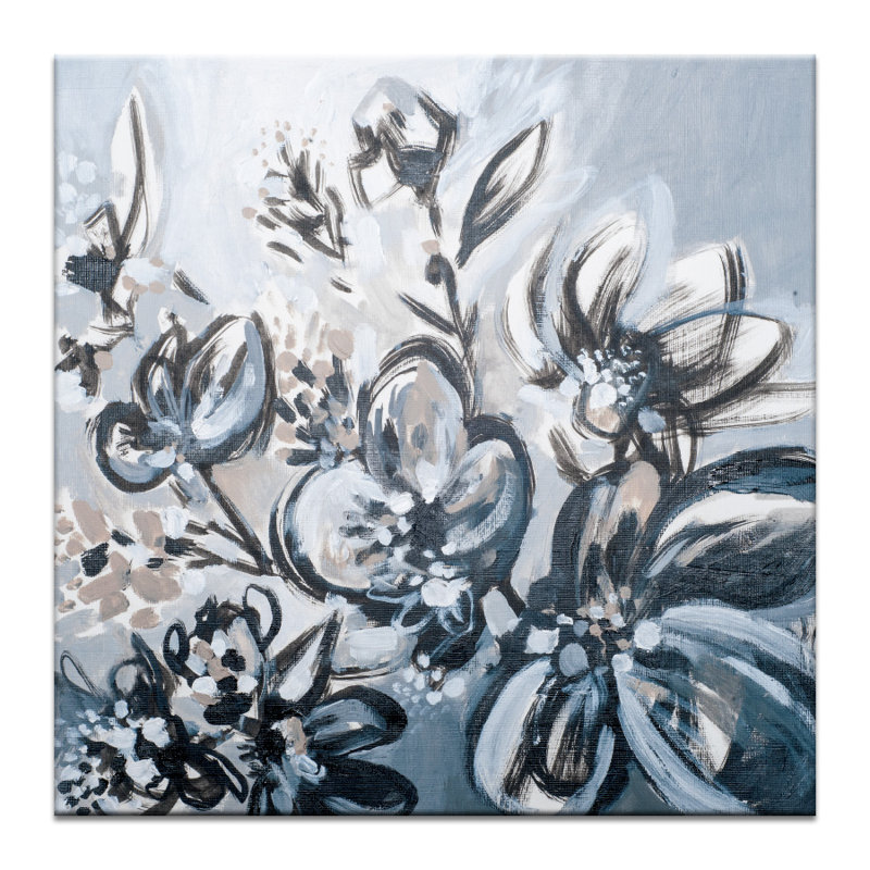 Amanda Morie - Painting on Canvas, 41cm H x 41cm W, Timber Floater Frame