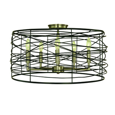 Plafonnier 5 lumières Kahmia par Everly Quinn
