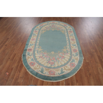 Tapis ovale chinois Art Deco