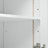 Rolling Kitchen Island With Extended Table, Kitchen Island On Wheels With LED Lights,Power Outlets And 2 Fluted Glass Doors, Kitchen Island With A Storage Compartment And Side 3 Open Shelves,White-793619960
