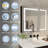 36 X 30 Inch Recessed or Surface Mount Frameless 2 Door Medicine Cabinet with 2 Adjustable Shelves-1995328660