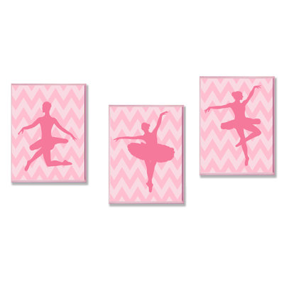 Ensemble de 3 plaques murales Biller Ballerina