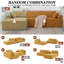 Canapé modulaire en L Chenille-680483150