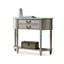 Console demi-cercle en bois massif gris-132447671-132447674