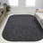 Montalvo Modern Minimalist Radius Corner Solid Dark Gray Indoor/Outdoor Rug-1232464793