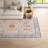 Robert Oriental Brick Red/Navy/Light Beige Indoor/Outdoor Use Area Rug-839710287