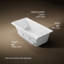 Baignoire tourbillon 60 po x 30 po en acrylique avec chaufferette-51403867-51403860