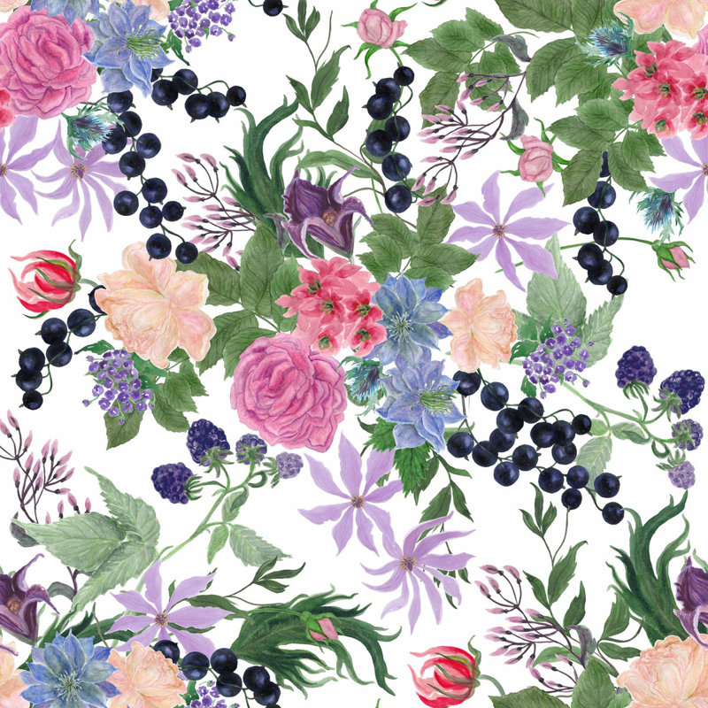 Peel & Stick Wall Mural, 8.34' W x 8.34' L