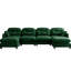 Canapé modulaire à 4 places en tissu chenille doux, coussin, ensemble à ressorts haut, et un canapé modulaire en U en chenille pratique pour la chambre à coucher, sièges plissés et ergonomiques, détente dans le salon