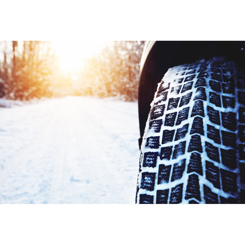 Winter Tyre by Aleksle - Print, 51cm H x 76cm W