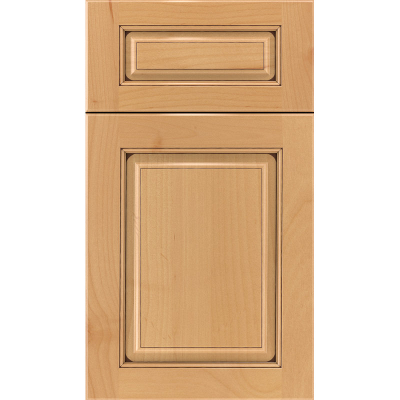 Échantillon de porte d'accès à la forêt, Érable, Naturel avec glacis moka