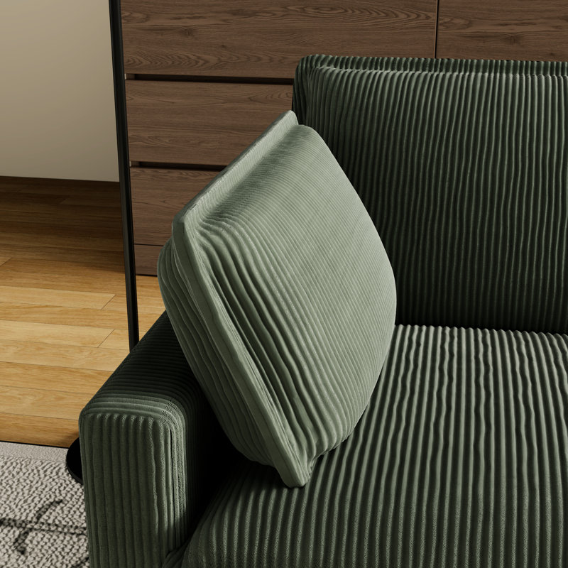 Siège profond pour chambre à coucher - éponges, canapé surdimensionné en bois massif avec tissu respirant, offrant une expérience d'assise agréable