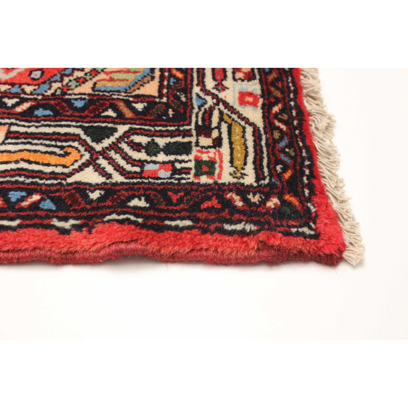 Tapis rouge noué à la main One Of Kind Konya 2 pi 8 po x 9 pi 8 po