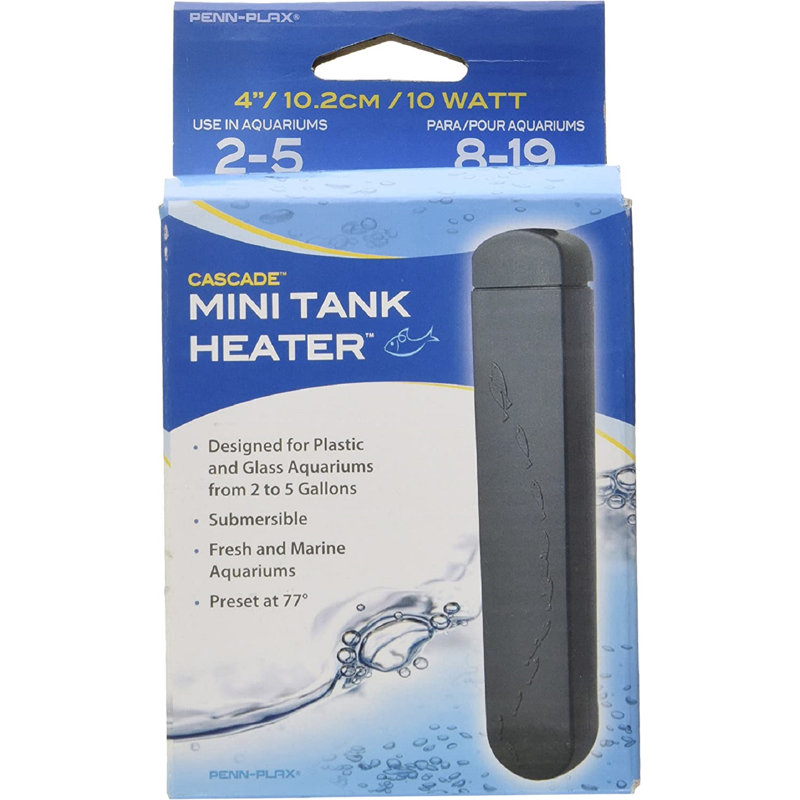Mini chauffe-aquarium Cascade - 4 po 10 watts 
