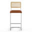 Tabouret de bar et de comptoir en cuir Walsh-978098454-979782493