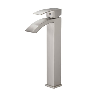 Brushed Nickel Bathroom Faucet,Faucet For Bathroom Sink, Single Hole Bathroom Faucet Modern Single Handle Vanity Basin Faucet
