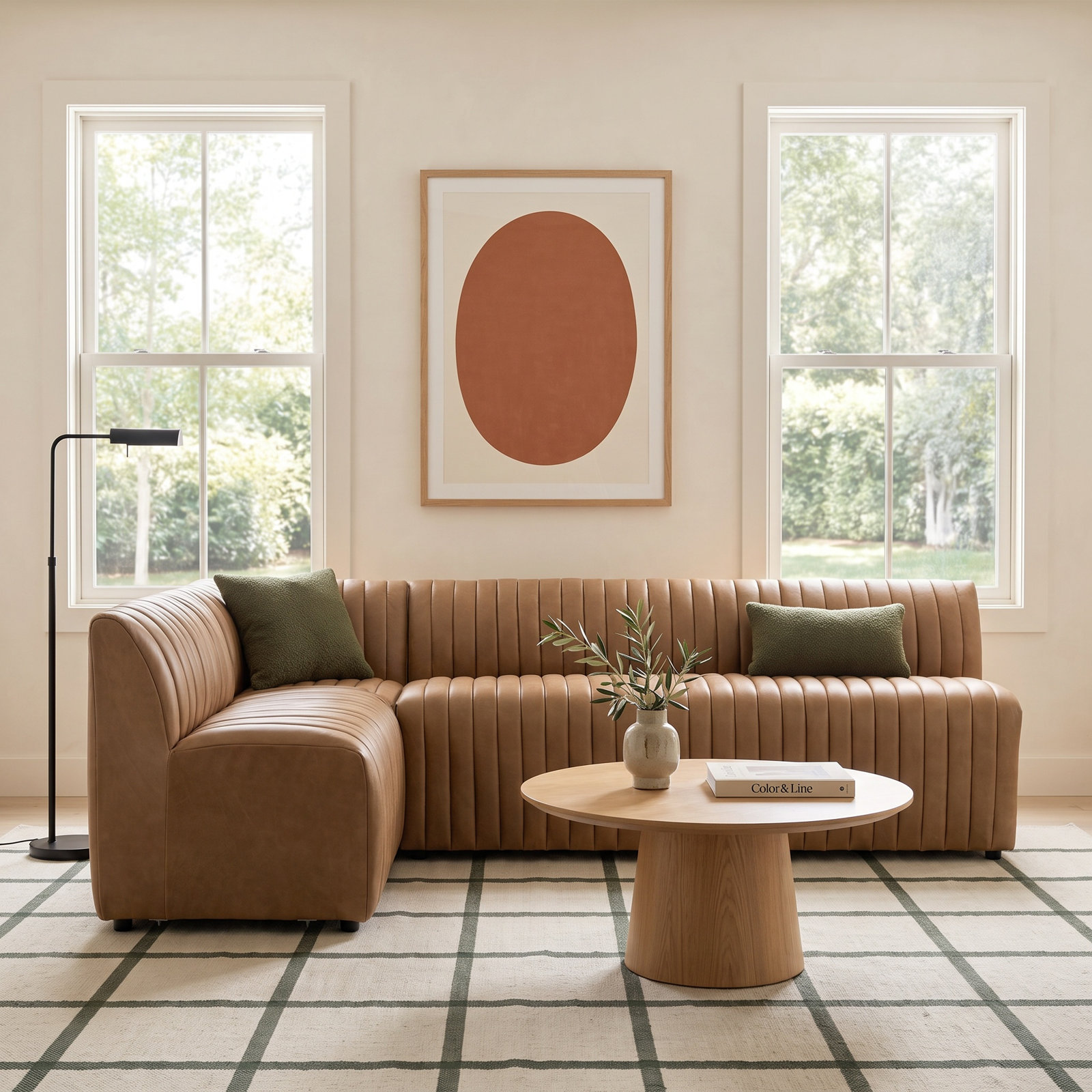 Brandt Upholstered L-Sectional, 31.5" H x 100" W x 66.5" D