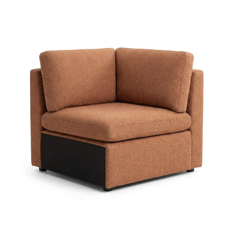 Canapé modulaire Winfree, Sergé terre cuite