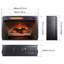 Meuble télé électrique pour foyer 60 po - blanc jasmin. Chaleur 1500W, effet de flamme réaliste, double protection, structure stable 60 po. 4 choix de luminosité, capteur de porte de 5000 heures inclus.