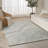 DKNY Pure Angles Ivory Blue Modern Indoor Rug-108053221