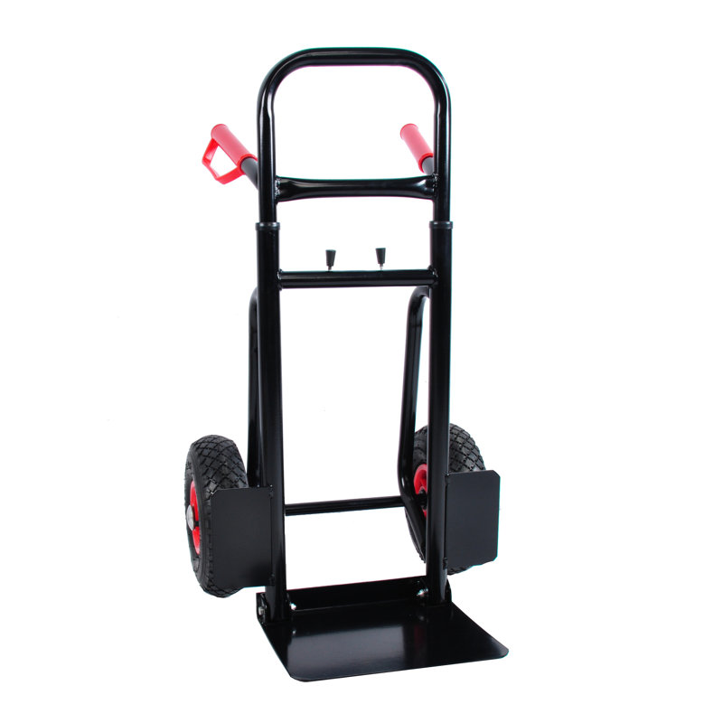 Chariot manuel en métal avec capacité de 330 lb et roues en caoutchouc de 10 po - idéal pour un déplacement polyvalent et efficace dans différents endroits