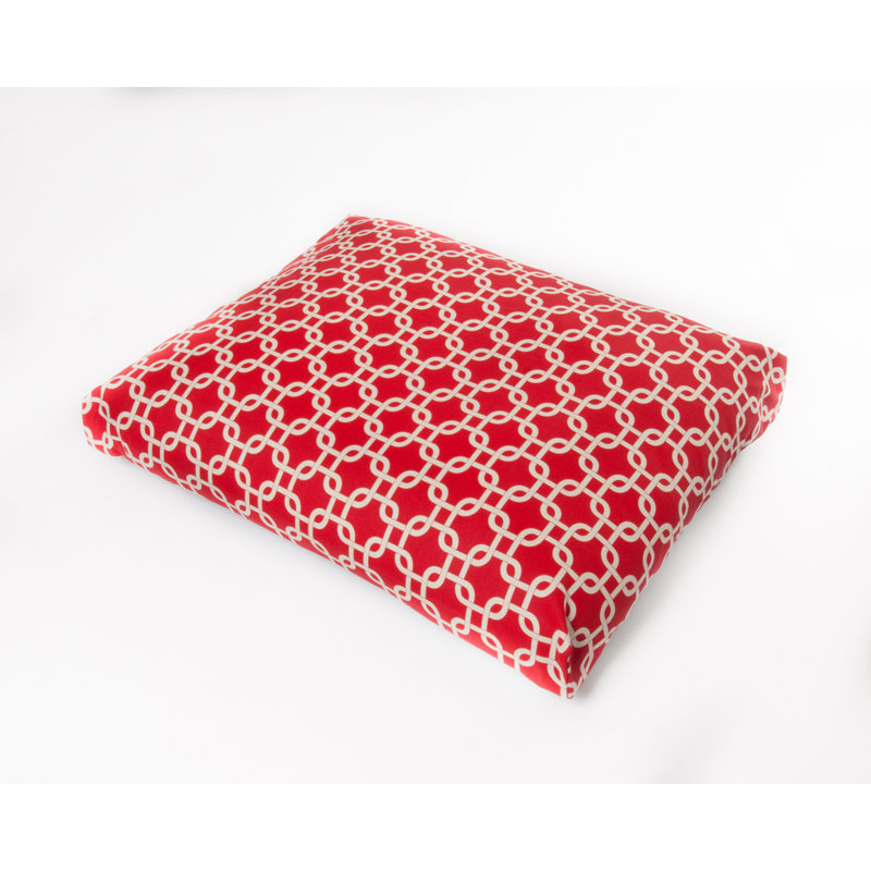 Coussin pour chien Links, Rouge, Petit (l 26 po x P 20 po x H 5 po)